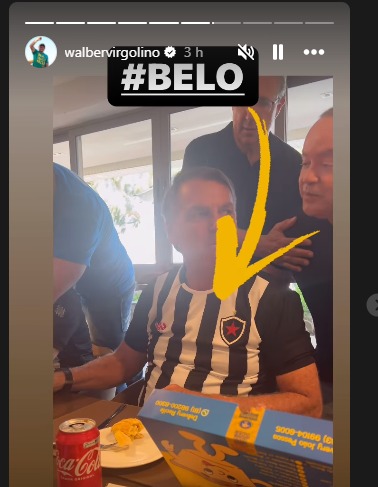 “Agouro” ou sorte: Bolsonaro com camisa do Botafogo-PB em véspera de final coloca esquerda e direita em rota de colisão