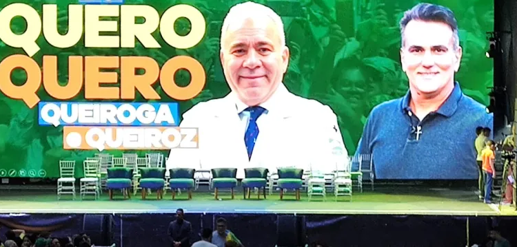 Chapa “Quero Quero”: Sérgio Queiroz é oficializado vice de Marcelo Queiroga durante evento com Bolsonaro na Domus Hall