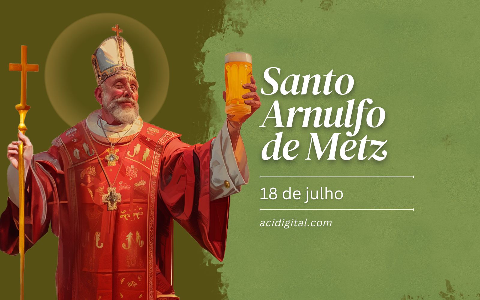 Hoje é celebrado santo Arnulfo de Metz, padroeiro da cerveja