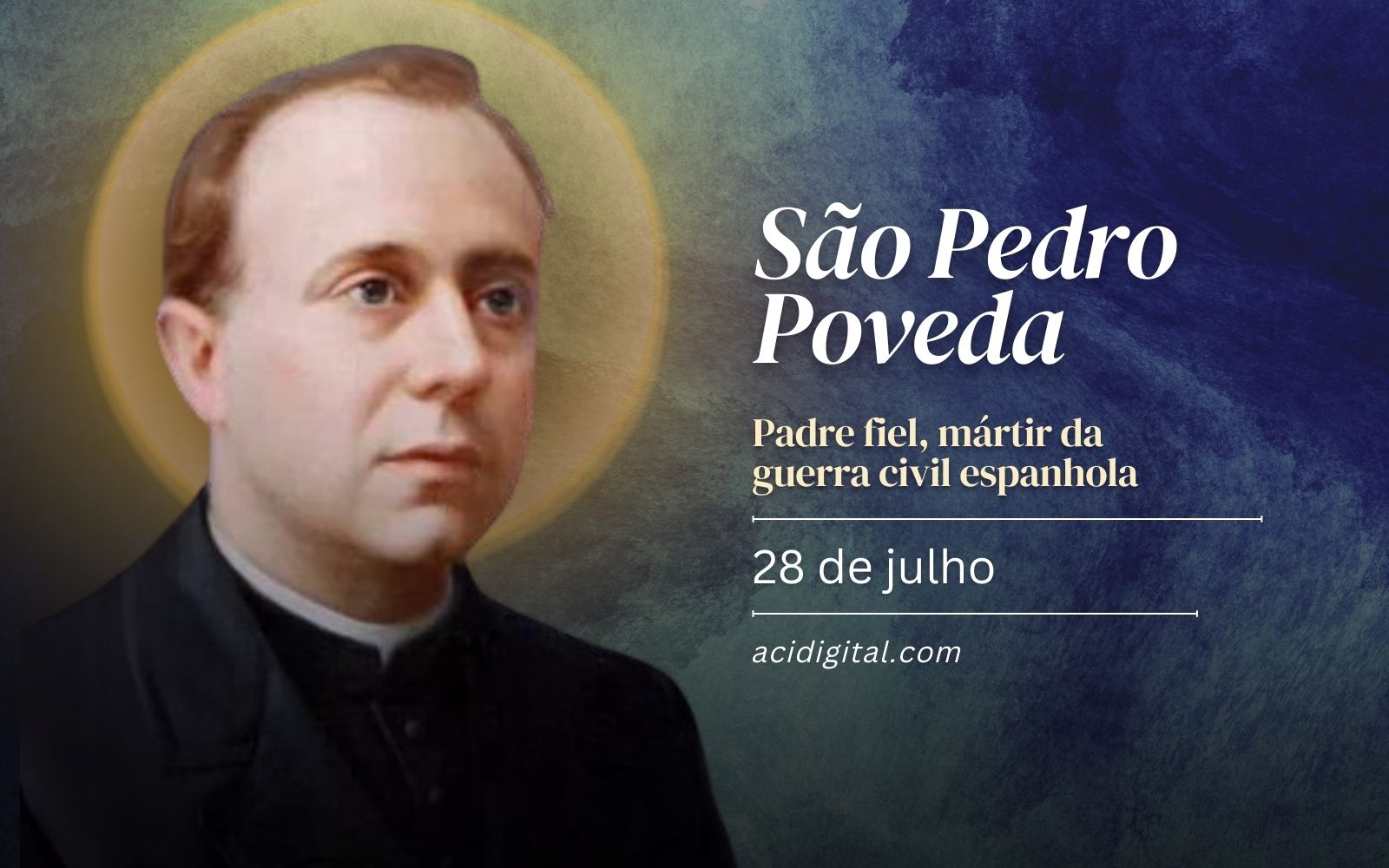 São Pedro Poveda, padre fiel, mártir da guerra civil espanhola