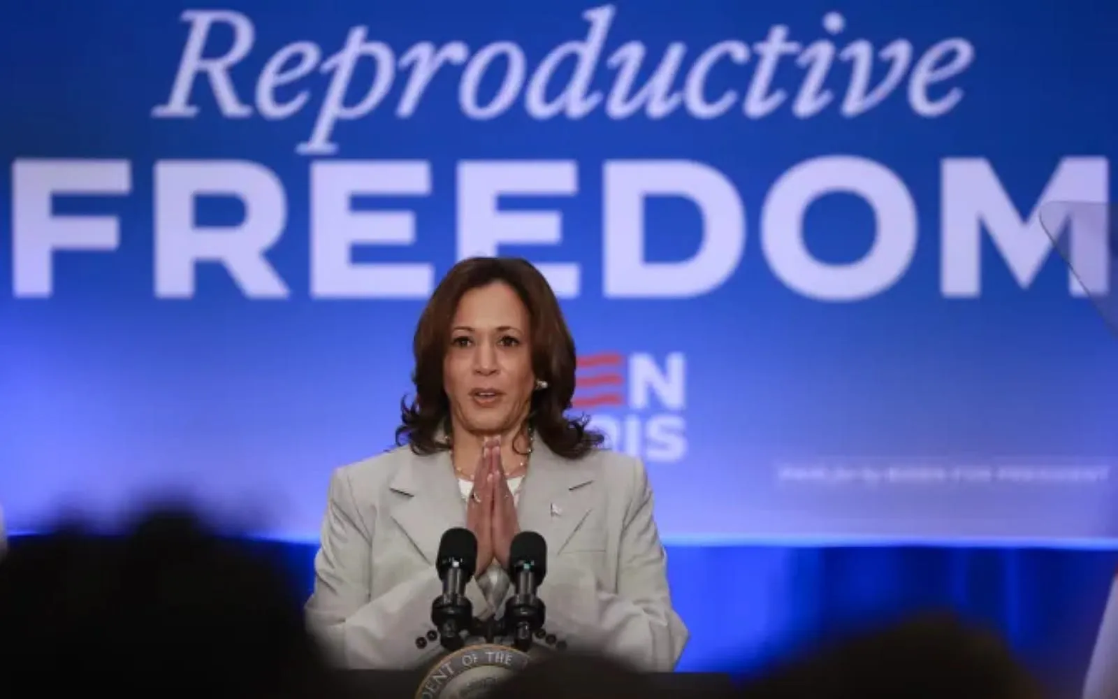 Apoiadores de Kamala Harris pagam US$ 15 milhões em busca de voto pró-aborto