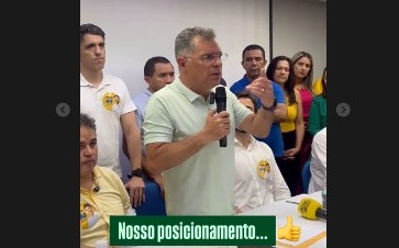 Artur Bolinha anuncia apoio à reeleição de Bruno Cunha Lima no 2º turno, em Campina Grande