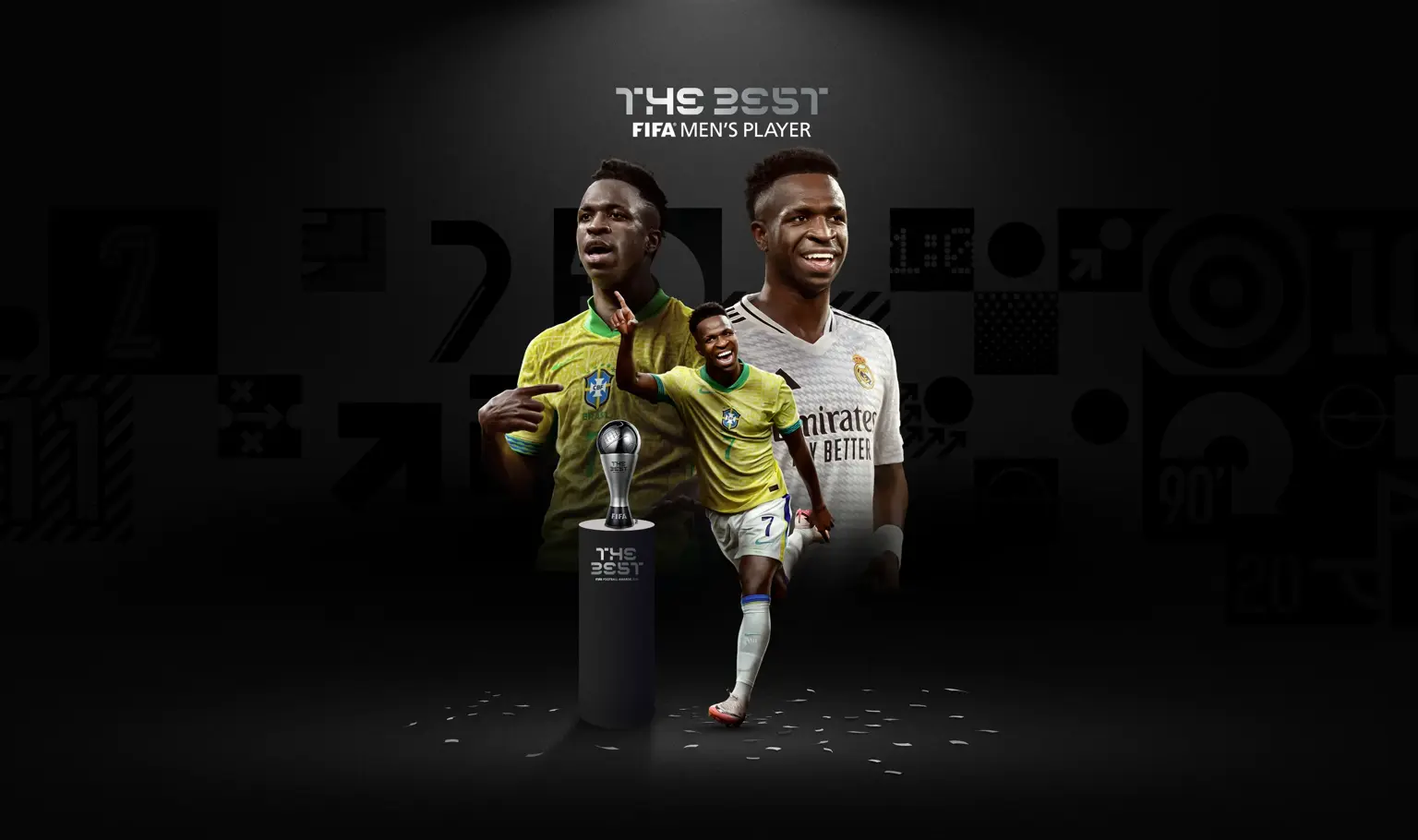 Atacante brasileiro Vinicius Jr. vence ‘The Best’, prêmio de melhor jogador do mundo da Fifa