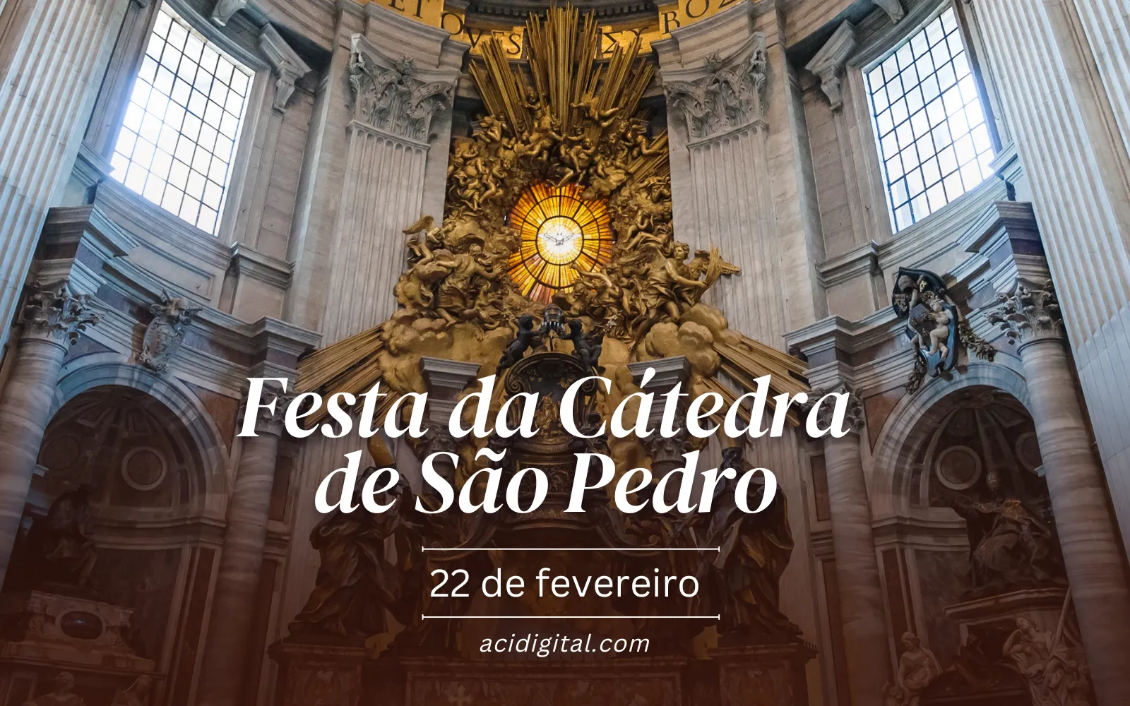 Igreja celebra a festa da Cátedra de São Pedro