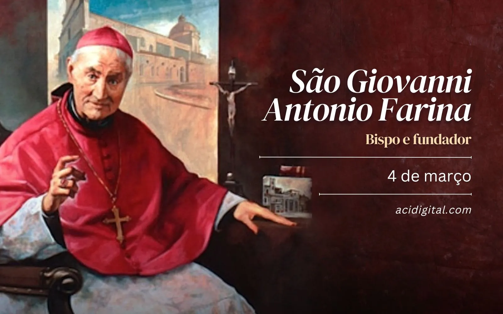 Hoje é dia de são Giovanni Antonio Farina, um bispo com ‘cheiro de ovelha’