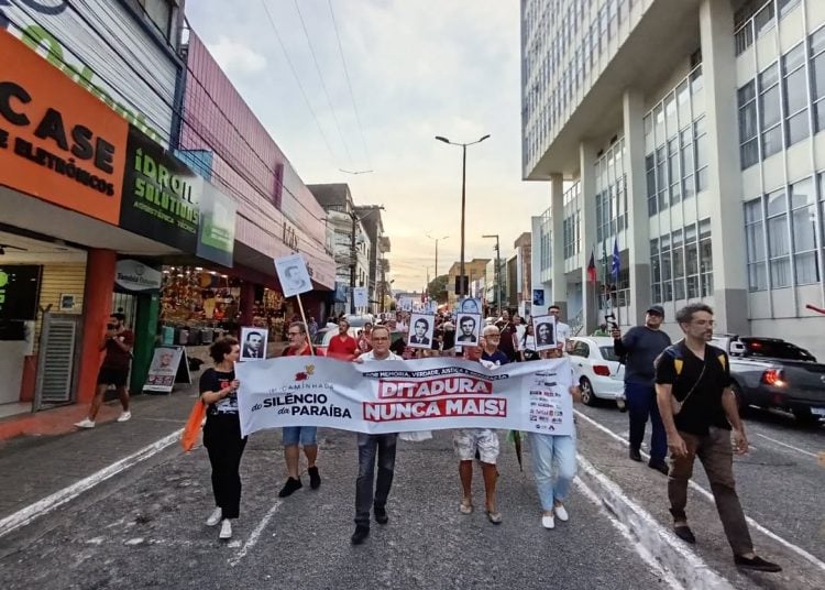 2ª Caminhada do Silêncio sai hoje às ruas de João Pessoa em memória de mortos e desaparecidos da ditadura militar