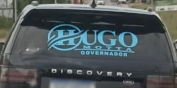 Adesivo com nome de Hugo Motta para governador começa a circular no Sertão da Paraíba