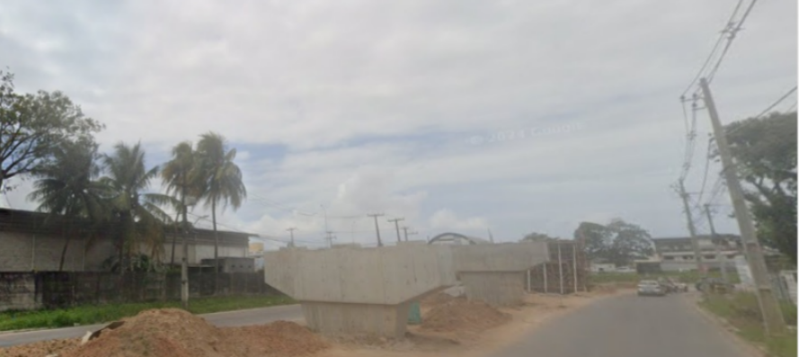 Içamento das vigas do viaduto modifica trânsito no Bairro das Indústrias nesta quinta-feira