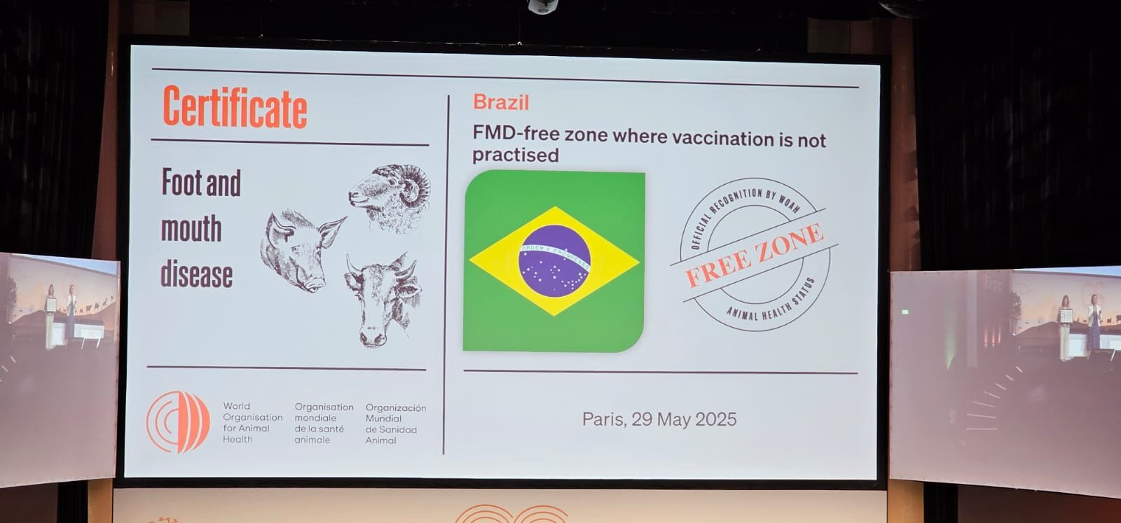 Na França, Paraíba recebe título de “Área Livre da Aftosa sem Vacinação”