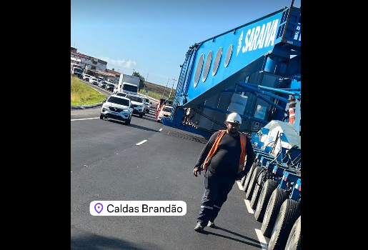 PRF alerta para lentidão na BR-230 entre JP e CG por conta do transporte de novo transformados