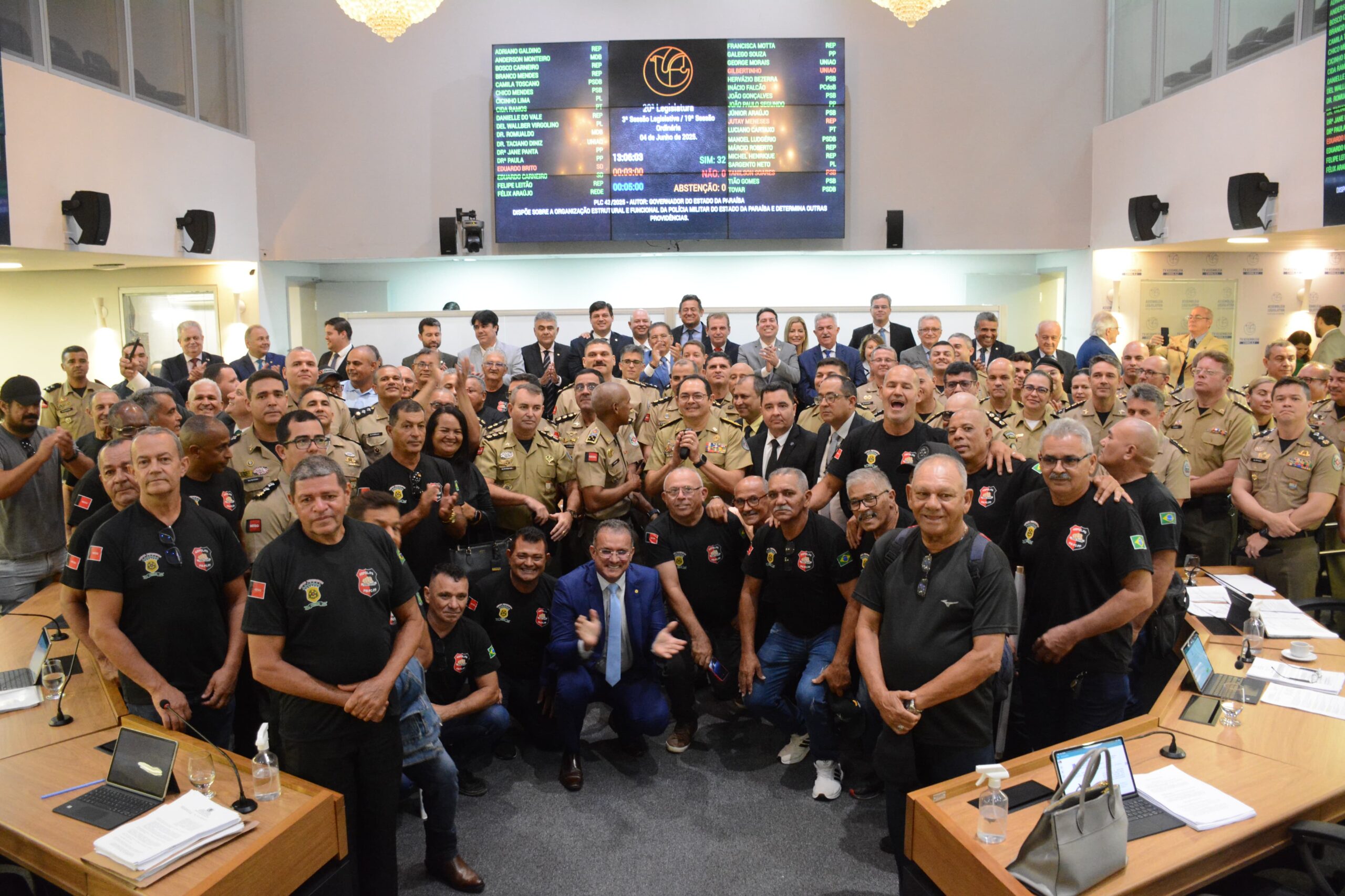 ALPB aprova por unanimidade mudanças estruturais na Polícia Militar da Paraíba