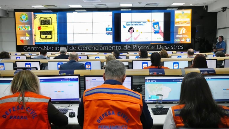 Após teste bem sucedido, Defesa Civil Alerta é lançado oficialmente no Nordeste nesta quarta-feira