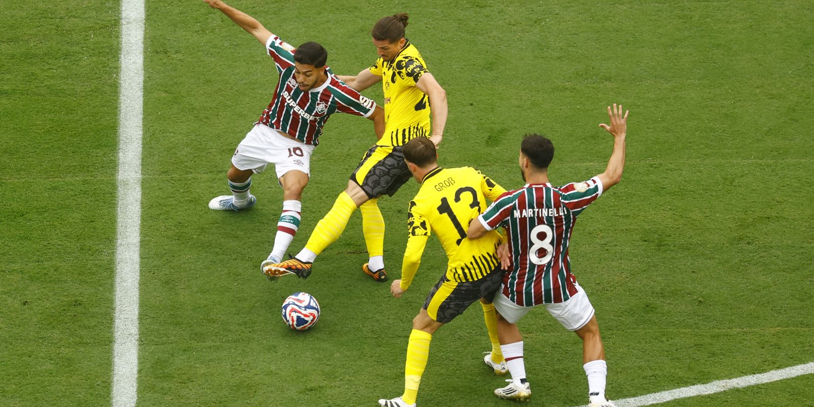 Flu domina Borussia, mas fica no 0 a 0 na estreia do Mundial de Clubes