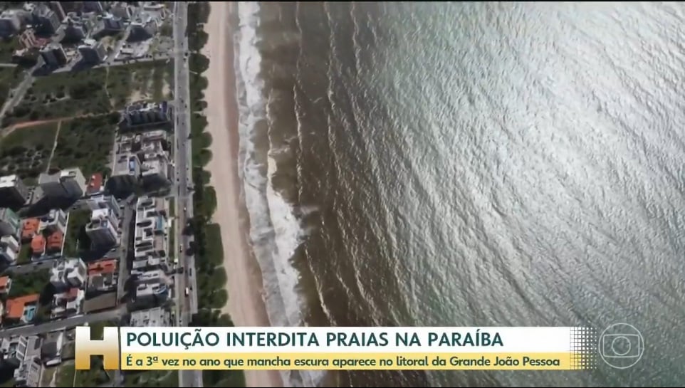 Imprensa nacional volta a noticiar lançamento de esgoto no litoral paraibano