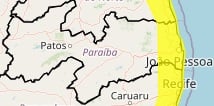 Inmet renova alerta de chuvas para João Pessoa e mais 36 cidades da Zona da Mata e Agreste paraibano