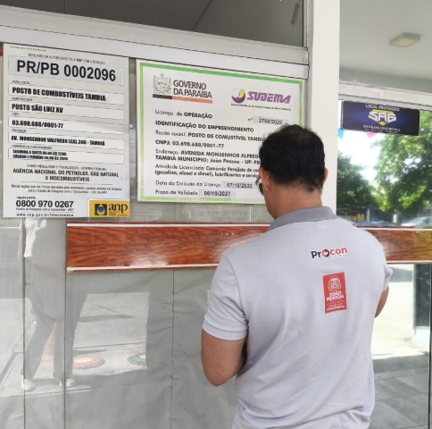 Procon-JP notifica Sindipetro, postos e distribuidoras sobre aplicação da redução do preço da gasolina