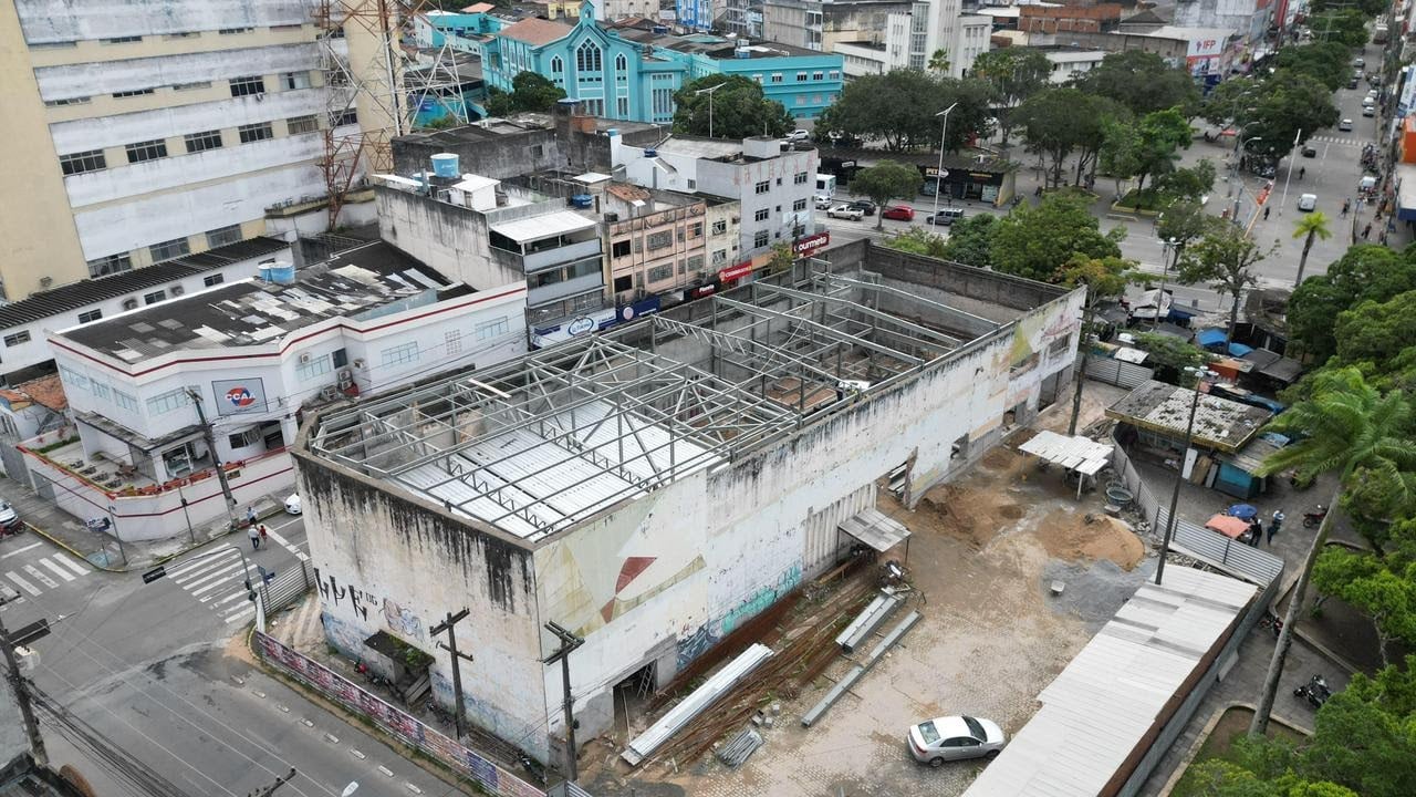 Avança a revitalização do Cine Capitólio em CG; obra já está 40% executada