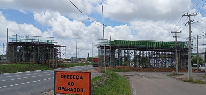 Alça do viaduto do Bairro das Indústrias terá interdição neste fim de semana