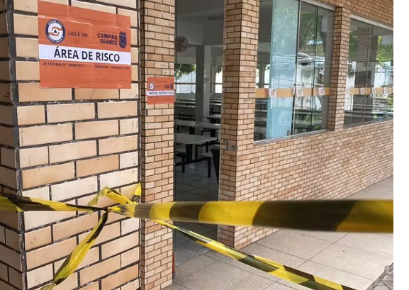 Defesa Civil interdita restaurante universitário da UFCG após risco estrutural