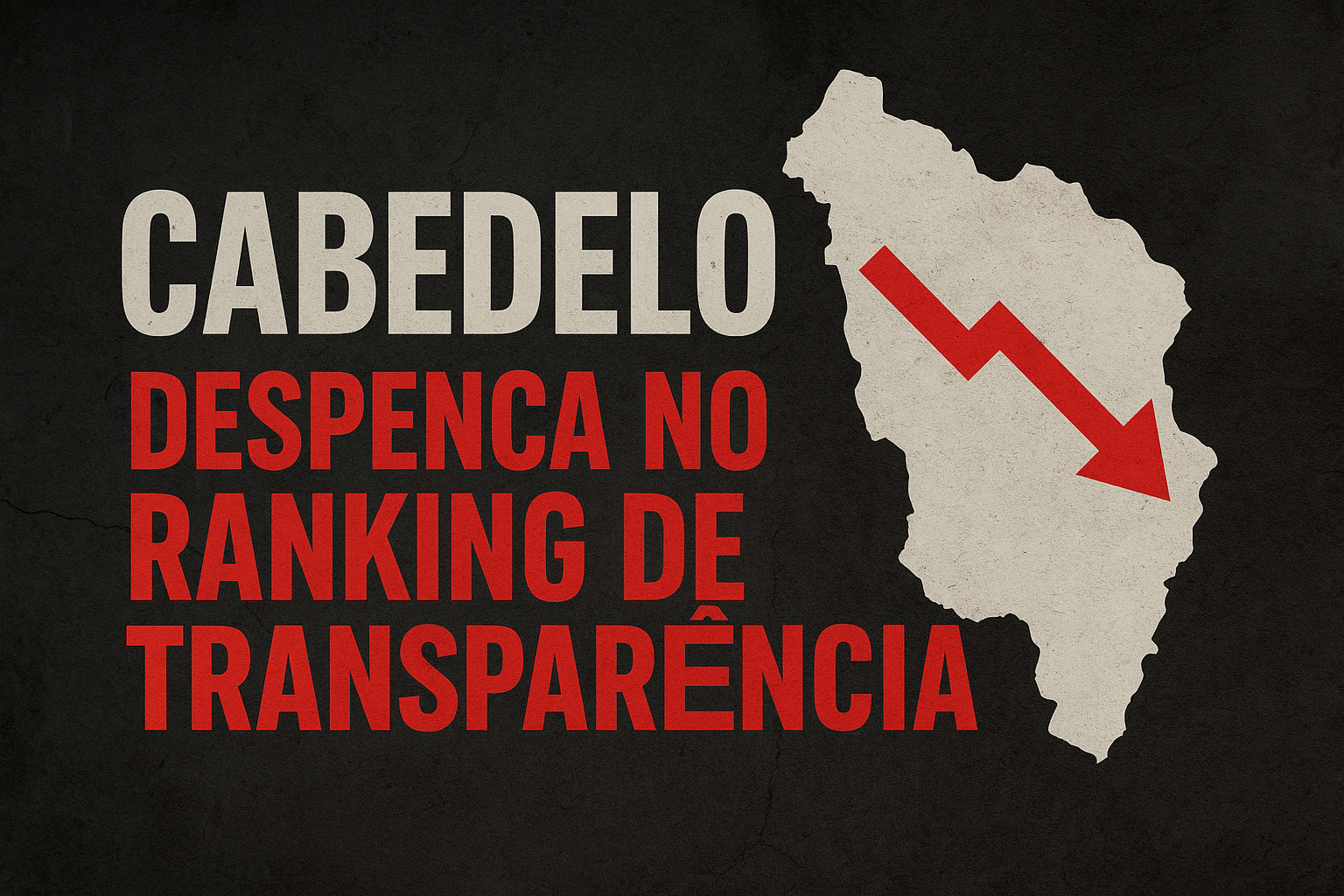Cabedelo despenca no ranking de transparência e mergulha no escuro da má gestão de André Coutinho