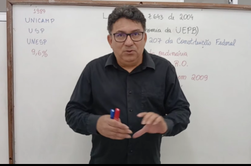 Professor aponta déficit da UEPB após seis anos de perdas nos repasses; nota do estado contradiz
