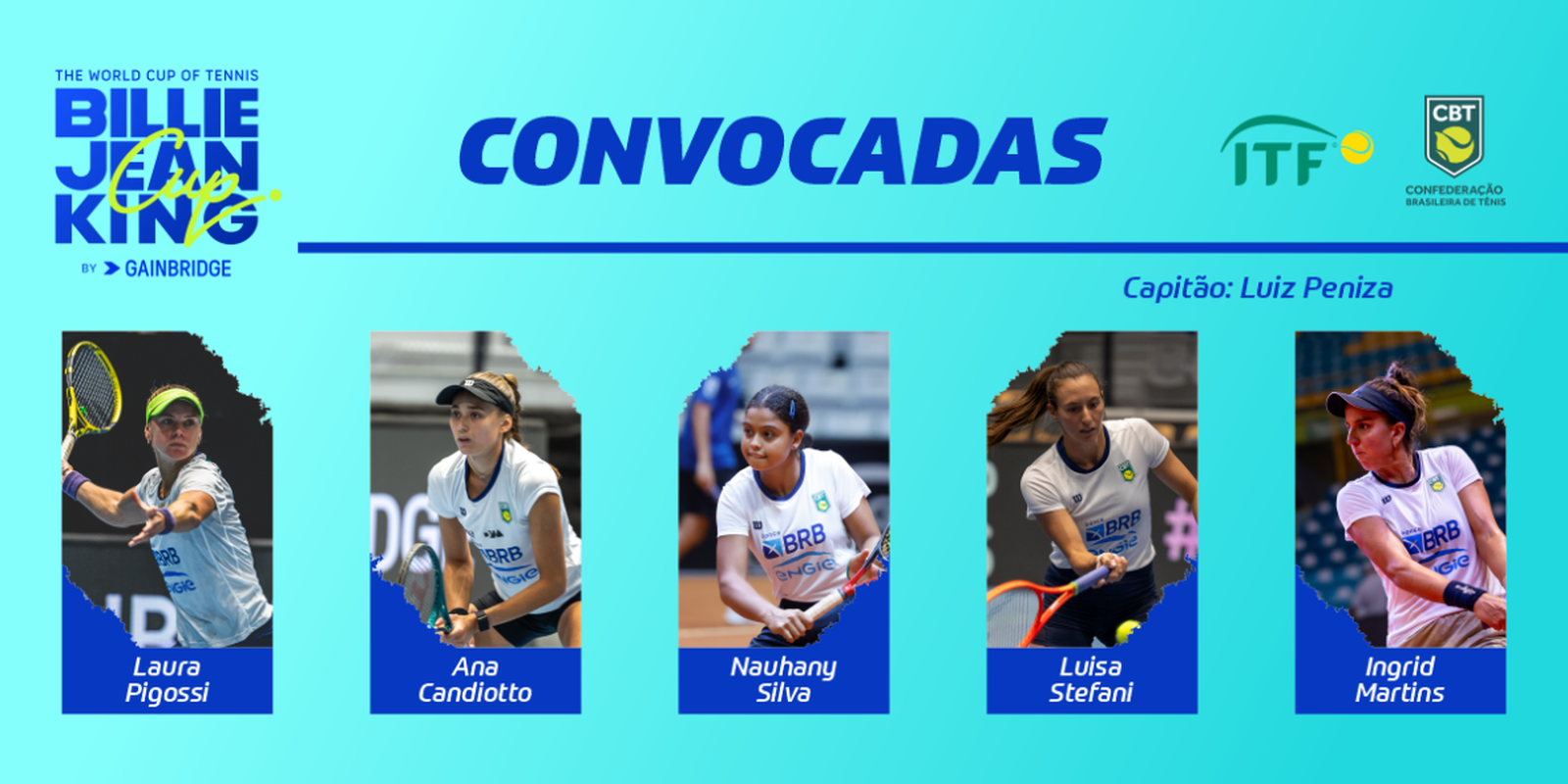 Tênis: seleção é convocada para playoffs da Billie Jean King Cup