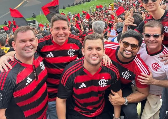 Felipe Leitão e Mersinho Lucena viajam ao Peru e celebram conquista do Flamengo na Libertadores