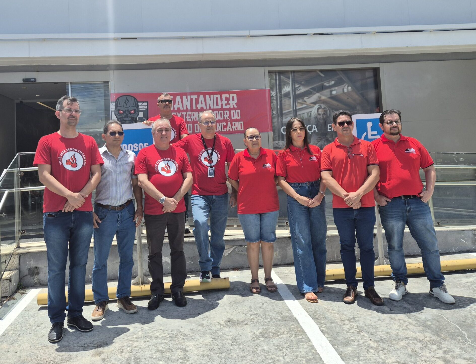 Protesto: ato sindicalista fecha agências bancárias em João Pessoa
