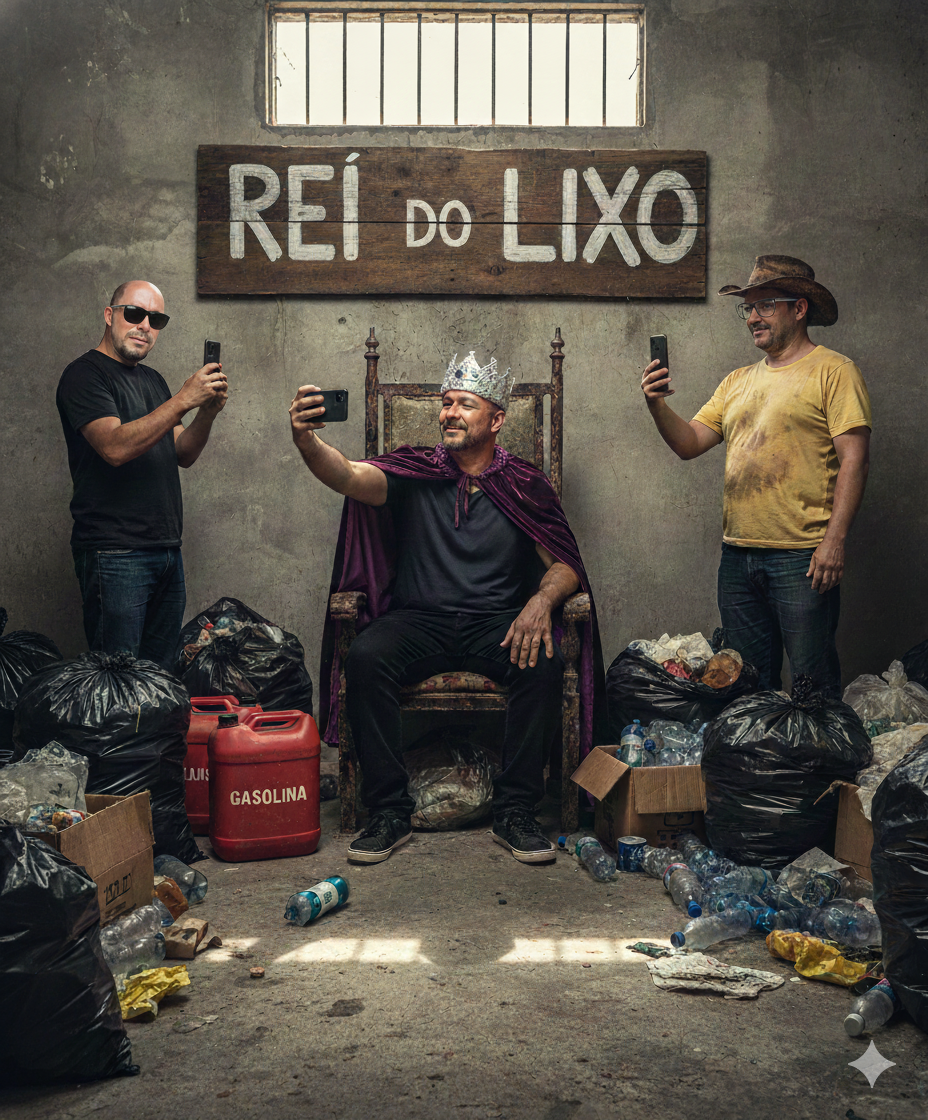 CASSADO, SEM CARGO E SEM RUMO: André Coutinho faz oposição direto do lixo