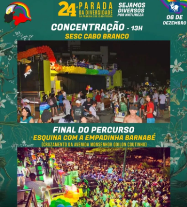 Prefeitura de João Pessoa apoia 24ª Parada da Diversidade, que acontece neste sábado