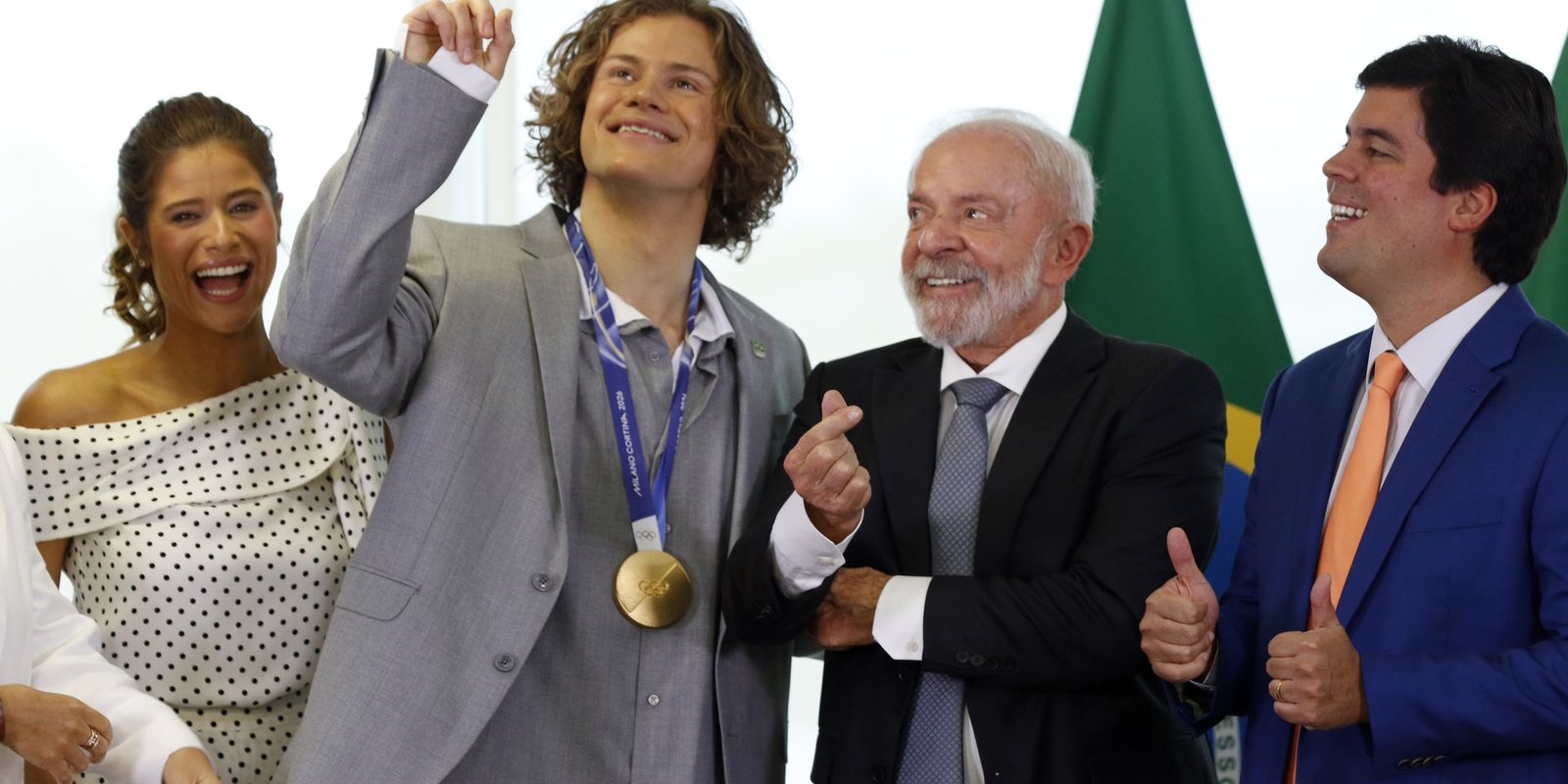 Lula recebe Lucas Pinheiro, medalha de ouro nos Jogos de Inverno