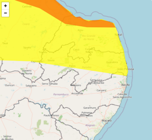 Inmet emite novo alerta de chuvas intensas para municípios da Paraíba