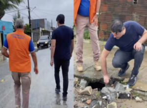 Prefeito Leo Bezerra acompanha áreas alagadas em João Pessoa após fortes chuvas – PB AGORA