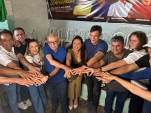 Em ato com Veneziano, prefeito de Lagoa de Roça Júnior do Caracol anuncia apoio a Cícero