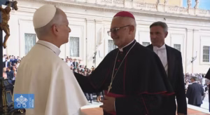 Dom Manoel Delson participa de audiência com o Papa Leão XIV no Vaticano